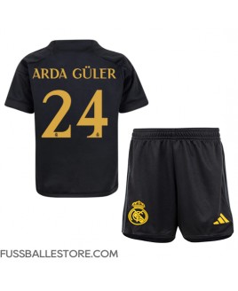 Günstige Real Madrid Arda Guler #24 3rd trikot Kinder 2023-24 Kurzarm (+ Kurze Hosen)